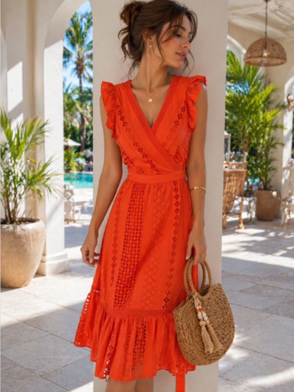 J CREW EYELET DRESS